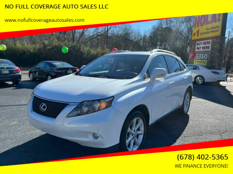2011 Lexus RX 350 for sale at NO FULL COVERAGE AUTO SALES LLC in Austell GA