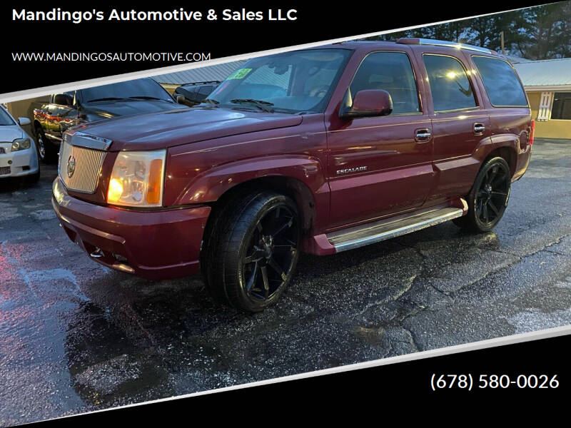 2005 Cadillac Escalade for sale at Mandingo's Automotive & Sales LLC in Snellville GA