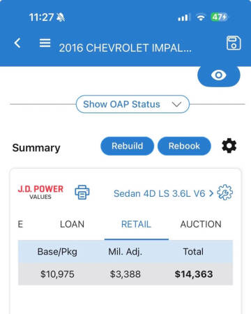 2016 Chevrolet Impala Limited LS Fleet