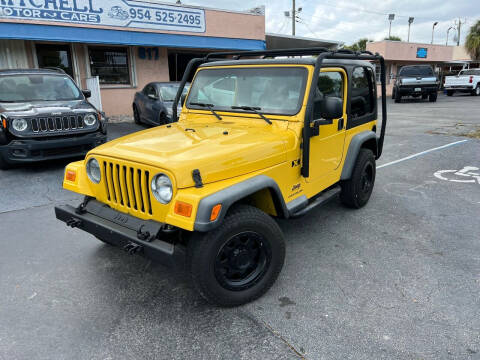 2004 Jeep Wrangler for sale at MITCHELL MOTOR CARS in Fort Lauderdale FL