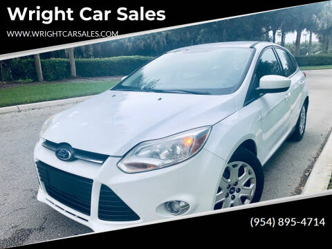 2012 Ford Focus for sale at Wright Car Sales in Lake Worth FL