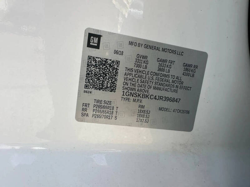 2018 Chevrolet Tahoe LT