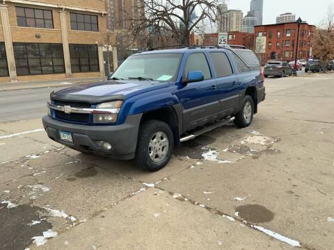 2003 Chevrolet Avalanche for sale at Alex Used Cars in Minneapolis MN