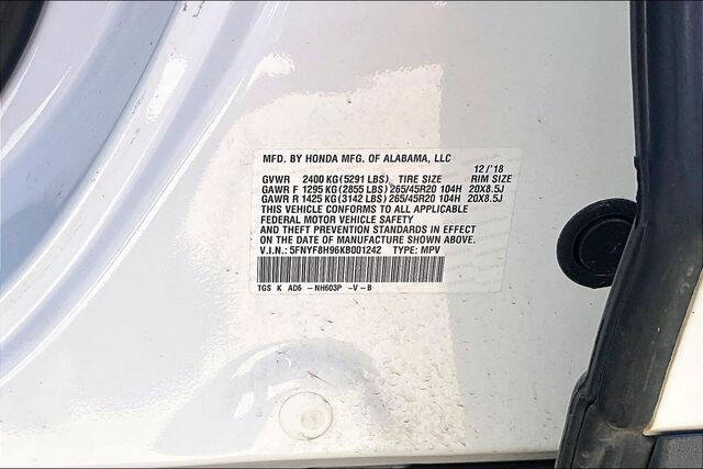 2019 Honda Passport Touring