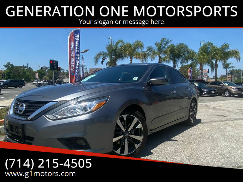 2017 Nissan Altima for sale at Generation 1 Motorsports in Whittier CA