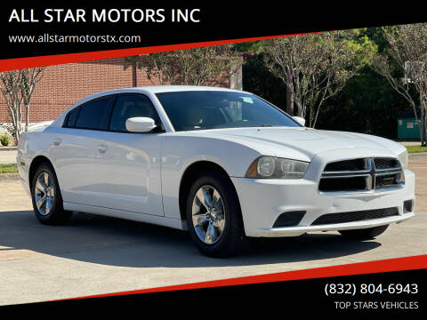 2013 Dodge Charger for sale at ALL STAR MOTORS INC in Houston TX