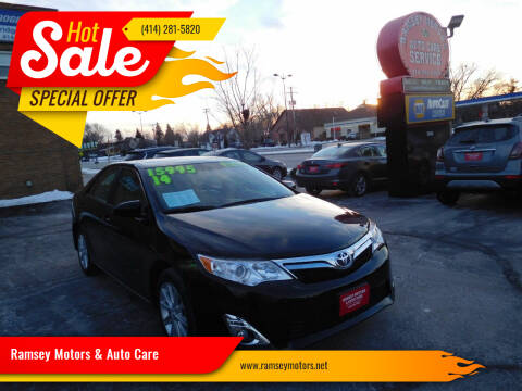 2014 Toyota Camry for sale at Ramsey Motors & Auto Care in Milwaukee WI