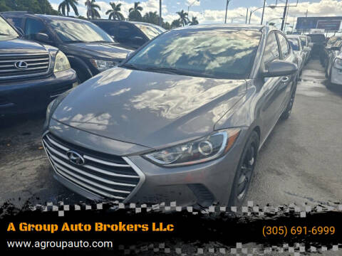 2018 Hyundai Elantra for sale at A Group Auto Brokers LLc in Opa-Locka FL