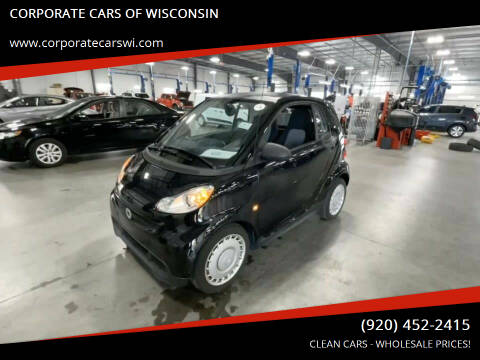 2015 Smart fortwo for sale at CORPORATE CARS OF WISCONSIN in Sheboygan WI