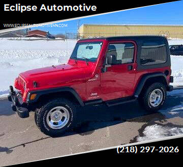 2005 Jeep Wrangler for sale at Eclipse Automotive in Brainerd MN