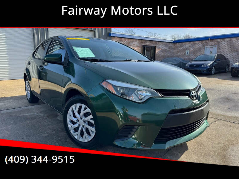 2014 Toyota Corolla for sale at Fairway Motors LLC in Port Arthur TX