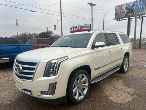 2015 Cadillac Escalade ESV for sale at RPM Autos in Amarillo TX