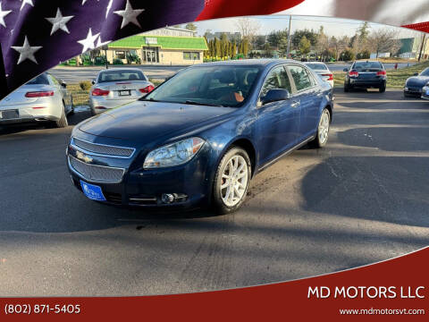 2011 Chevrolet Malibu for sale at MD Motors LLC in Williston VT