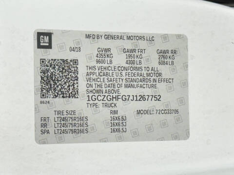 2018 Chevrolet Express 3500