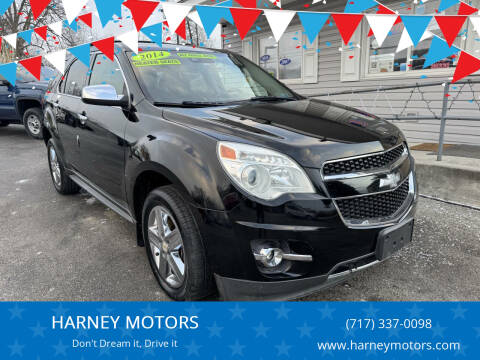 2014 Chevrolet Equinox for sale at HARNEY MOTORS in Gettysburg PA