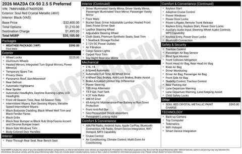 2026 Mazda CX-50 2.5 S Preferred