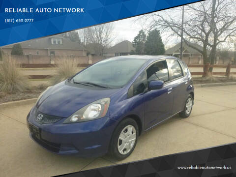 2013 Honda Fit for sale at RELIABLE AUTO NETWORK in Arlington TX