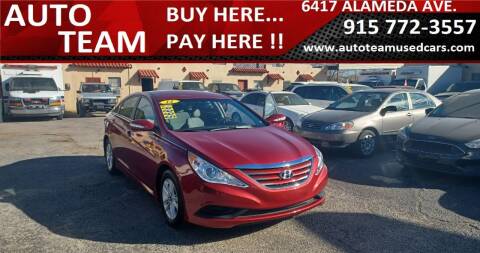 2014 Hyundai Sonata for sale at AUTO TEAM in El Paso TX