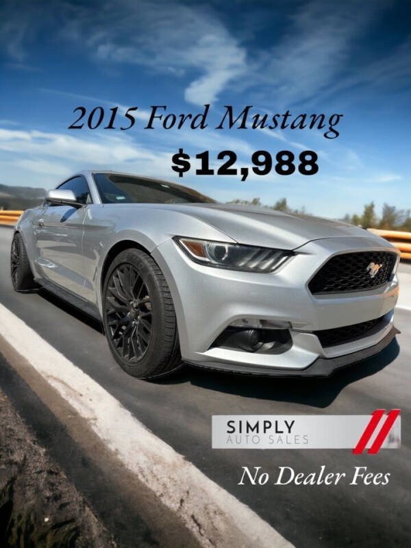 2015 Ford Mustang for sale at Simply Auto Sales in Palm Beach Gardens FL