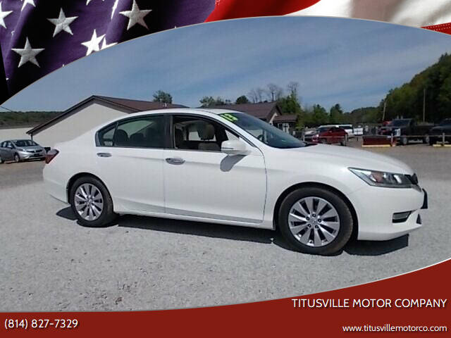 2013 Honda Accord for sale at Titusville Motor Company in Titusville PA