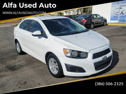 2016 Chevrolet Sonic for sale at Alfa Used Auto in Holly Hill FL