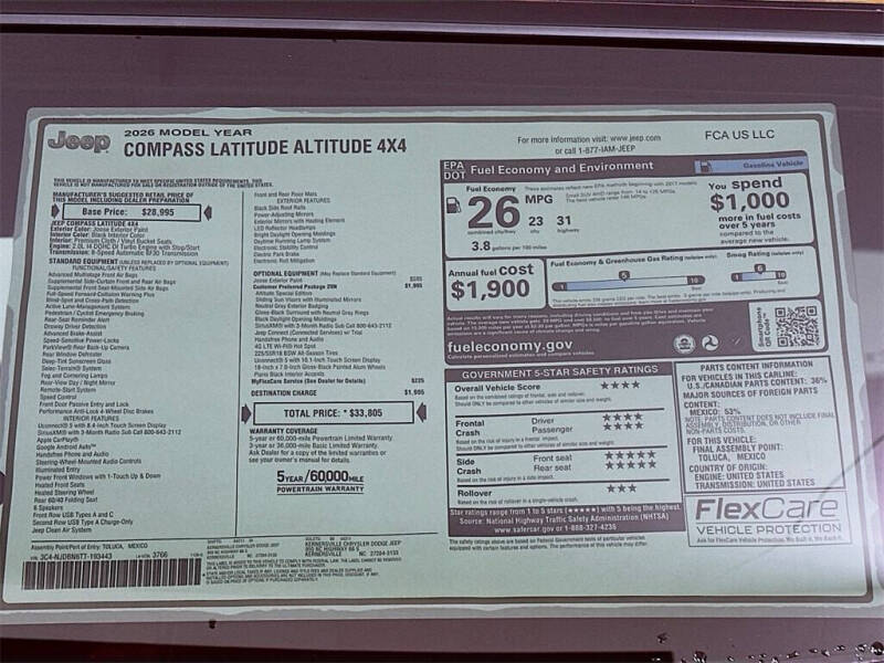 2026 Jeep Compass Latitude