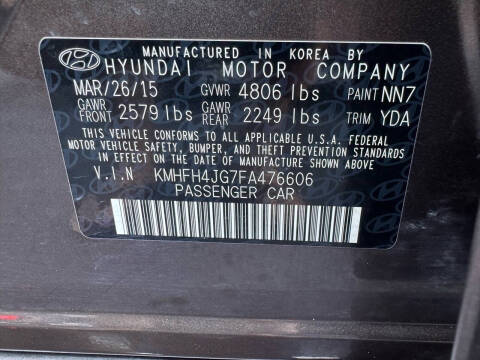 2015 Hyundai Azera Limited