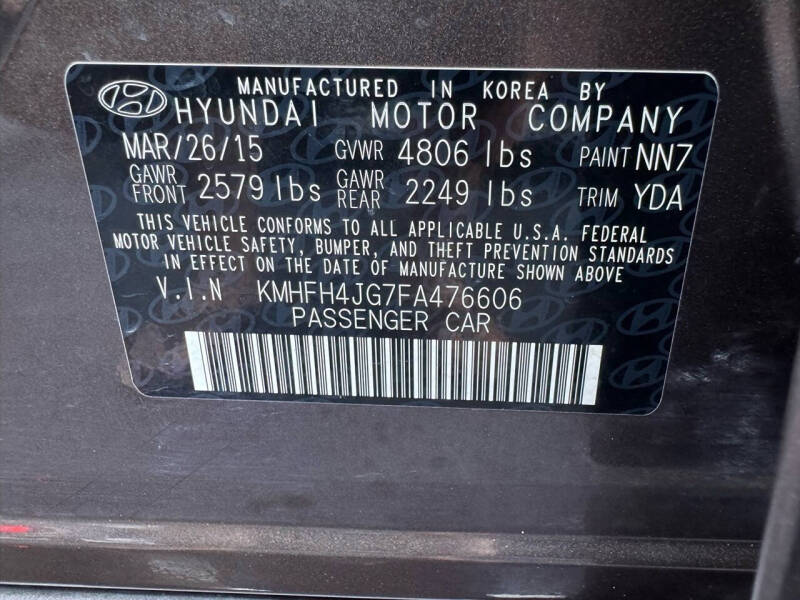 2015 Hyundai Azera Limited