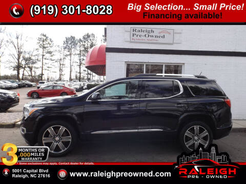 2017 GMC Acadia for sale at Raleigh Pre-Owned in Raleigh NC