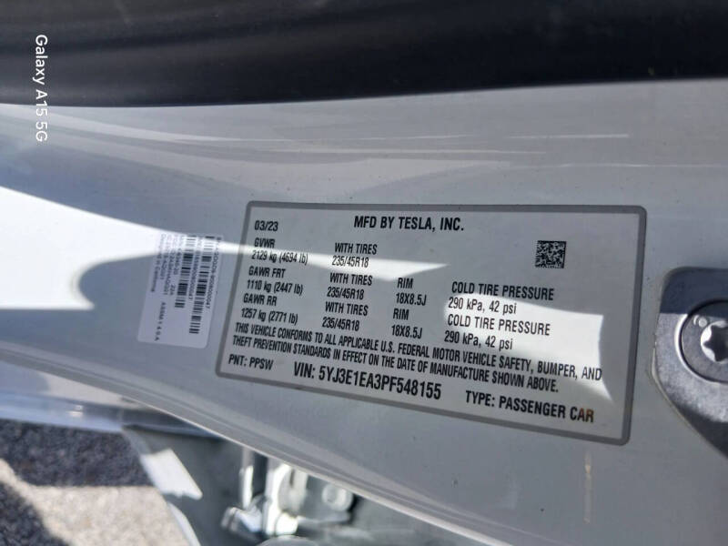 2023 Tesla Model 3