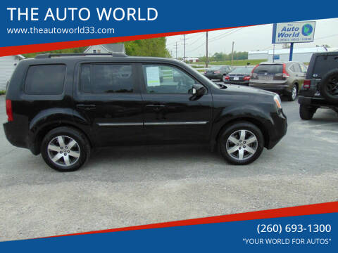 2013 Honda Pilot for sale at THE AUTO WORLD in Churubusco IN
