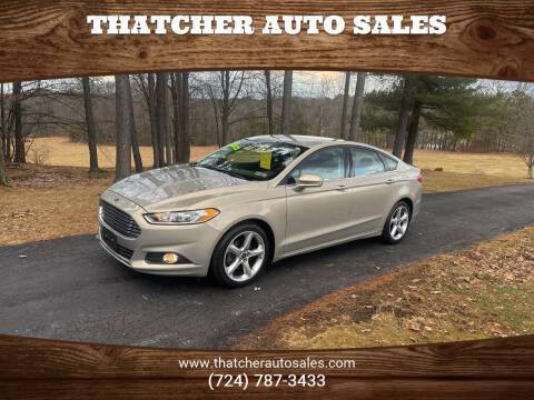 2015 Ford Fusion for sale at THATCHER AUTO SALES in Export PA