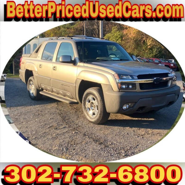 2002 Chevrolet Avalanche for sale at Better Priced Used Cars in Frankford DE