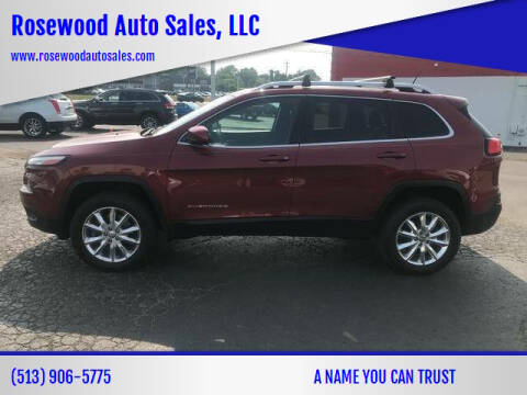 2015 Jeep Cherokee for sale at Rosewood Auto Sales, LLC in Hamilton OH