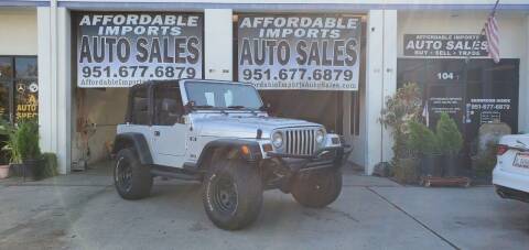 2005 Jeep Wrangler for sale at Affordable Imports Auto Sales in Murrieta CA