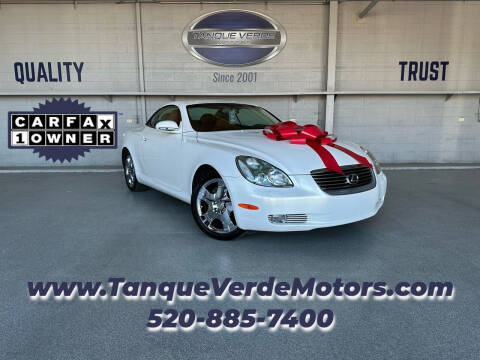 2004 Lexus SC 430 for sale at TANQUE VERDE MOTORS in Tucson AZ