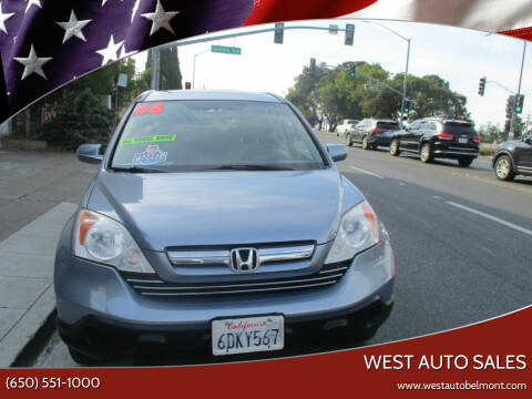 2008 Honda CR-V for sale at West Auto Sales in Belmont CA