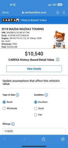 2018 Mazda MAZDA3 Touring