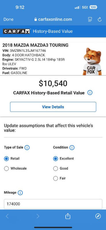 2018 Mazda MAZDA3 Touring