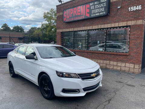 2016 Chevrolet Impala for sale at Supreme Motor Groups in Detroit MI