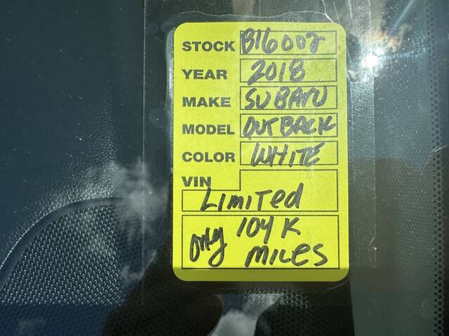 2018 Subaru Outback 2.5i Limited