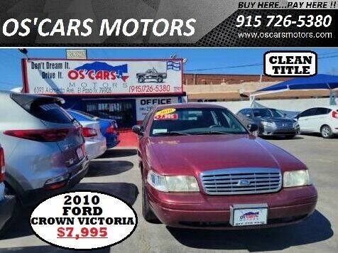2010 Ford Crown Victoria for sale at Os'Cars Motors in El Paso TX