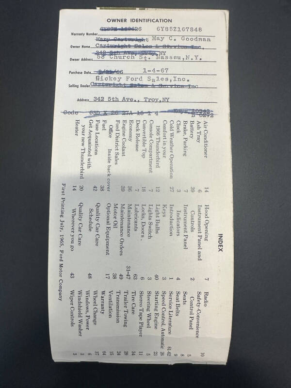 1966 Ford Thunderbird