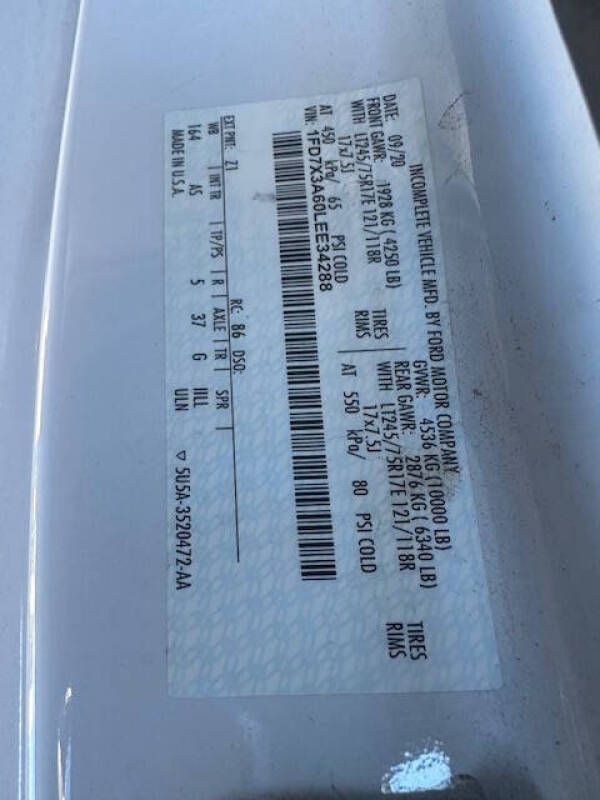 2020 Ford F-350 Super Duty XL