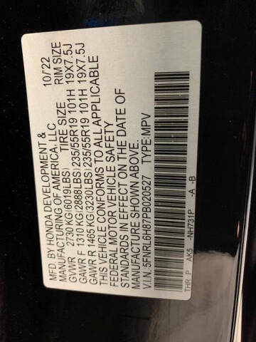 2023 Honda Odyssey Touring