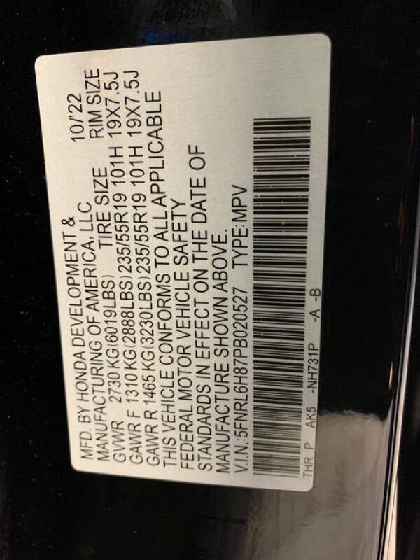 2023 Honda Odyssey Touring