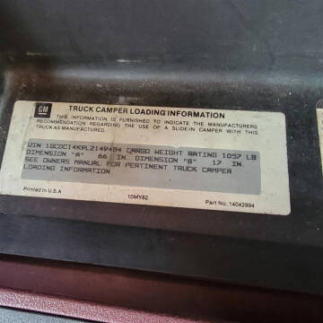 1990 Chevrolet C/K 1500 Series C1500 Silverado