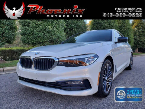 2017 BMW 5 Series for sale at Phoenix Motors Inc in Raleigh NC