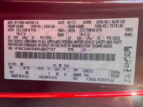 2013 Ford Escape SEL