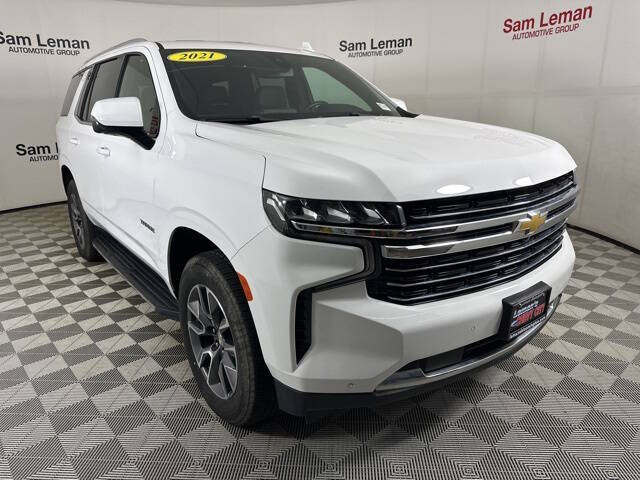 Used 2021 Chevrolet Tahoe LT with VIN 1GNSKNKD5MR142479 for sale in Bloomington, IL